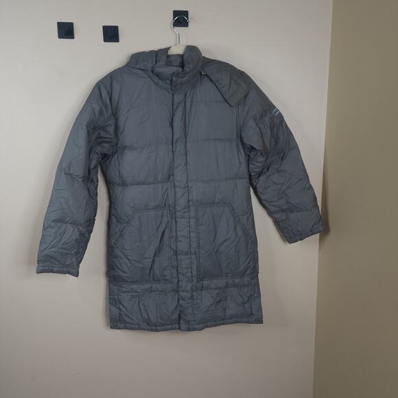 Kazhumi Full Zip Quilted Puffer Coat with Hood in Taupe Size S - Picture 1 of 13